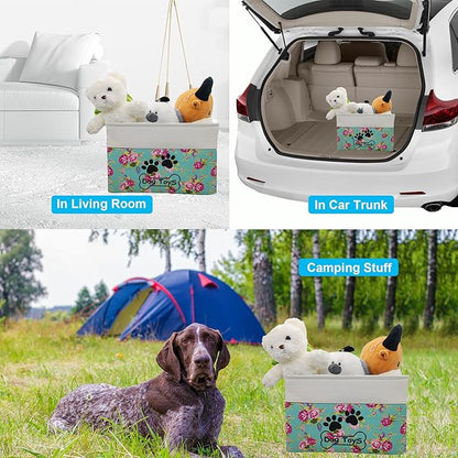 Large Collapsible Dog Toy Box for Pet Toys & Accessories