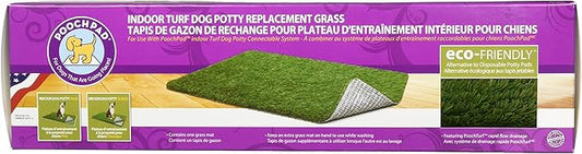 PoochPad Artificial Turf for Dogs (16” x 24”) – Made in USA, Fake Grass Patch for Dogs Potty Urine, Rapid Flow Drainage Artificial Grass Replacement Turf, Indoor or Outdoor Use