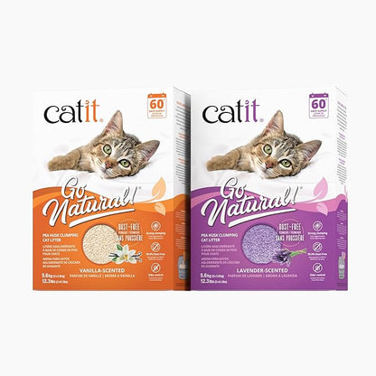 Catit Go Natural Pea Husk Clumping Cat Litter 12.3 lb, Natural