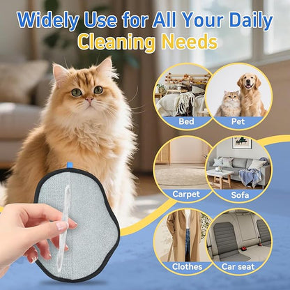 Pet Hair Removal Glove for Dogs & Cats, Electrostatic Five-Finger Hair Remover for Furniture, Couch, Carpet & Car Seat, Reusable Washable Pet Fur Cleaning Tool, Not for Grooming (1 PCS)