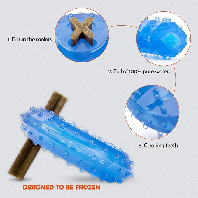 Pet Products Arctic Freeze Fetch Food Cooling Teether Chew Toy (2PCS)