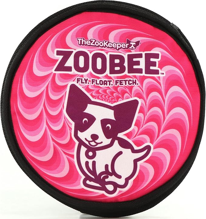 ZooBee Flying Disc Dog Toy – Dog Vision Friendly Colors – Soft & Durable Toss Disc for Indoor & Outdoor Play, Water Fetch & Pool Fun – Safe on Teeth – Floating Dog Toy – Lightweight & Easy to Throw
