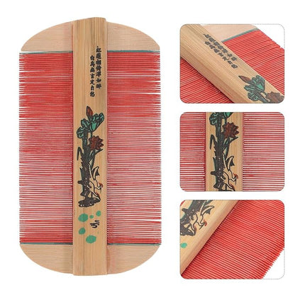 SUPVOX Double-Faced Wooden Hair Comb Removal Fine Tooth Comb for Pet Grooming Home Travel Outdoor Use