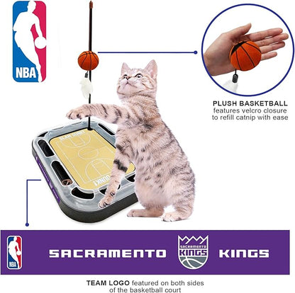 Pets First Sacramento Kings Basketball Cat Scratcher Toy,14 x 11"