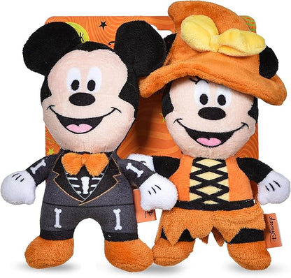 Disney for Pets 2Pc 6/'' Halloween Plush Mickey & Minnie Mouse Toys for Dogs | Mickey & Friends Plush Dog Toy | Halloween Toys for Dogs, Official Dog Toy Product of Disney for Pets (FF27385)
