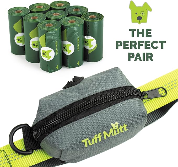 Tuff Mutt Dog Poop Bags - Dispenser-Friendly, Leak-Proof Waste Bags for Dogs, Pack contains 9 rolls with 15 bags each