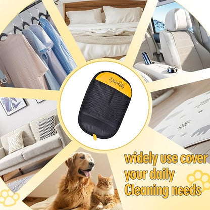 Pet Hair Removal Glove for Dogs & Cats, Reusable Electrostatic Pet Hair Remover for Laundry, Clothing, Couch, Carpet & Car Seats, Washable Lint and Fur Cleaning Tool