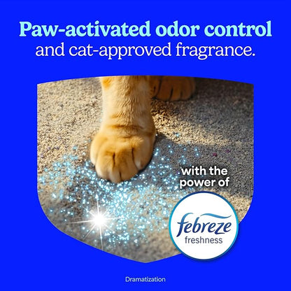 Fresh Step Advanced Clean Paws Multi Cat Clumping Cat Litter with Febreze Freshness, Low Dust, Odor Control with Ammonia Block Tech, Compatible in Automatic Litter Boxes, 37 lbs. (2 x 18.5 lb.)