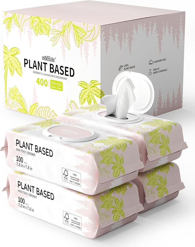 400 PCS Pet Wipes for Paws and Butt Hypoallergenic Pets Cleansing & Deodorizing Anal Gland Hygienic Puppy Wipes for Dogs Face and Body