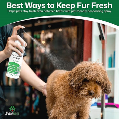 Lavender Dog Perfume Spray – Long-Lasting Dog Cologne & Deodorizing Spray for Dogs and Cats, Helps Eliminate Odor Between Baths, Gentle Grooming Freshener for Sensitive Skin – 8.45 oz