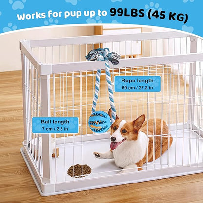 Interactive Dog Toys, Crate Training Aids for Puppies, Reduce Stress Anxiety Peanut Butter Dog Food Treat Dispenser Toys