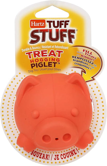Hartz Tuff Stuff Treat Hogging Piglet Dog Toy Treat Dispenser for Dogs, 1 Count