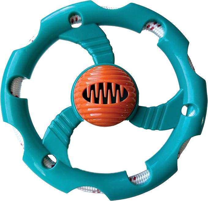FOUFIT FouFouBrands Hide n Seek Tug-O-Rope Treat Dispensing Nosework Toy for Dogs, Ring
