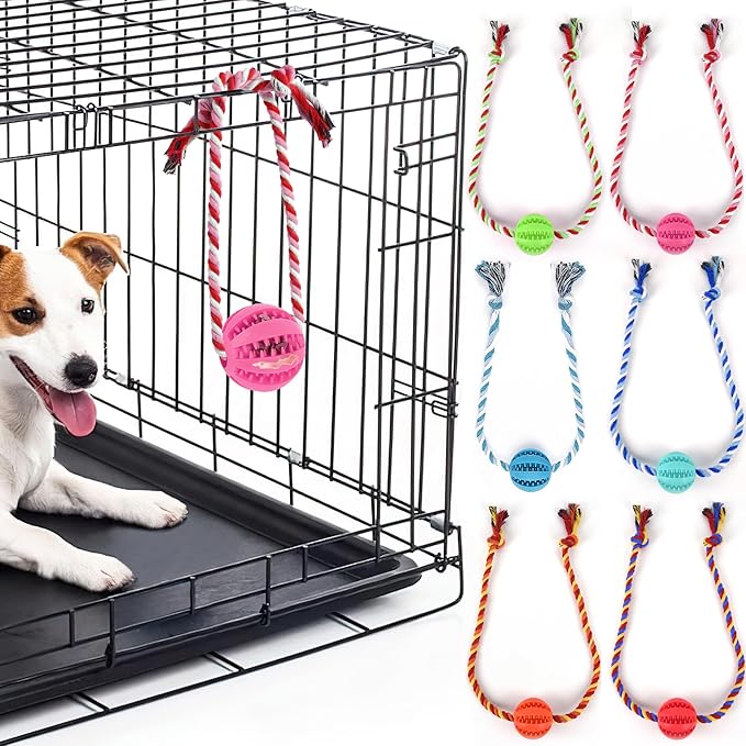 Interactive Dog Toys, Crate Training Aids for Puppies, Reduce Stress Anxiety Peanut Butter Dog Food Treat Dispenser Toys(Pink)