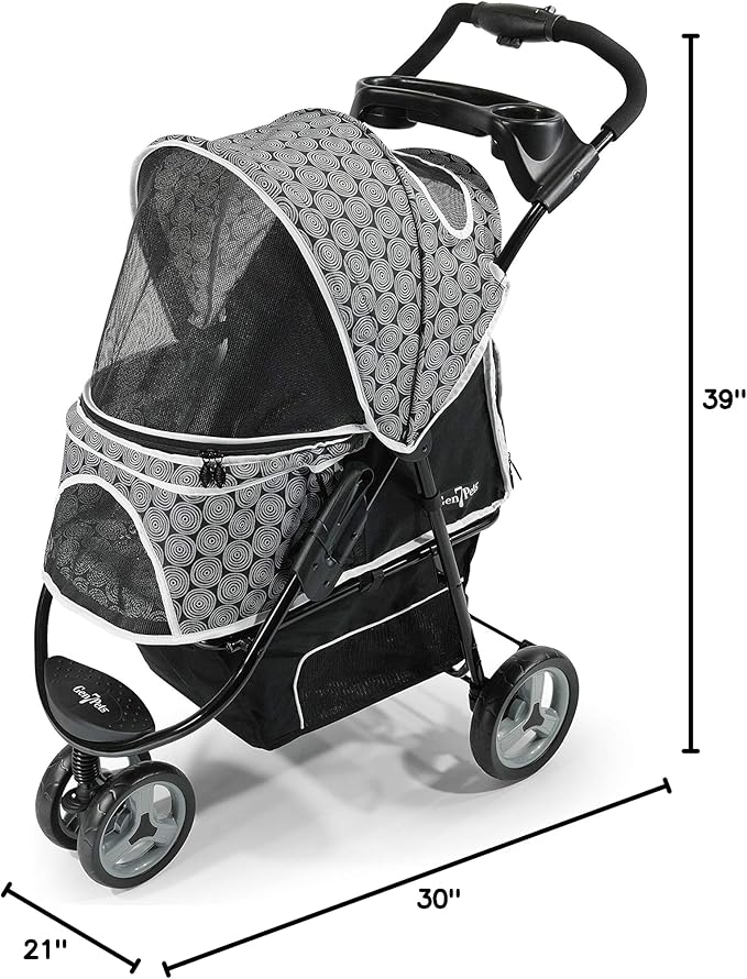 Gen7Pets Promenade Pet Stroller, Black Onyx