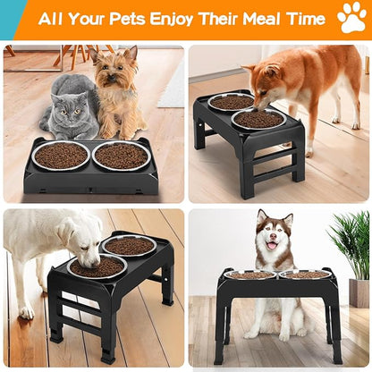 COMESOON 2 Pack 7.2" Stainless Steel Dog Bowls 50oz Thickened Durable Replacement Dog Food Bowls for Food and Water, Fit for COMESOON Bowl Stand DB-B01/DB-B03