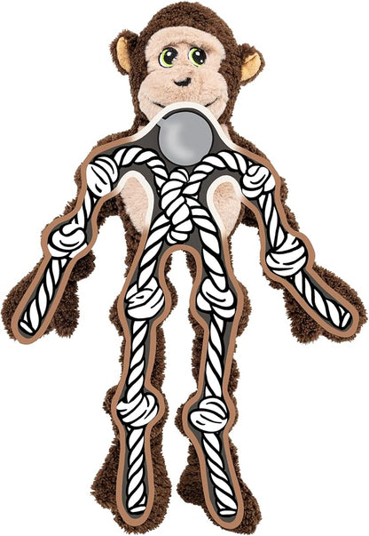 KONG Knots Oversized Dog Toy - Large/X-Large - with Inner Rope Skeleton (Monkey)