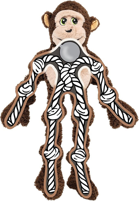KONG Knots Oversized Dog Toy - Large/X-Large - with Inner Rope Skeleton (Monkey)