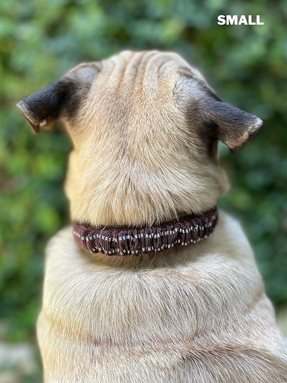 Tuff Pupper Heavy Duty Dog Collar with Handle | Ballistic Nylon Heavy Duty Collar | Padded Reflective Dog Collar with Adjustable Stainless Steel Hardware | Convenient Sizing for All Breeds