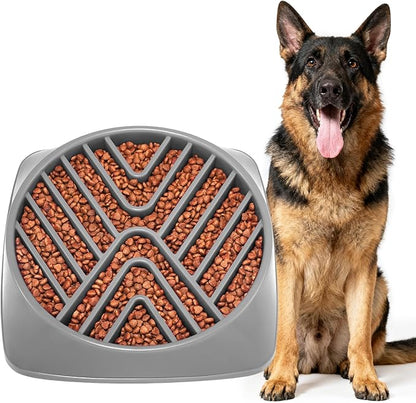 KASBAH Slow Feeder Dog Bowls Large Breed, 5 Cups Capacity for Wet & Dry Food, Puzzle Maze Bowl for Fast Eaters, Non-Slip Base, BPA Free, Helps Prevent Bloat and Aid Digestion