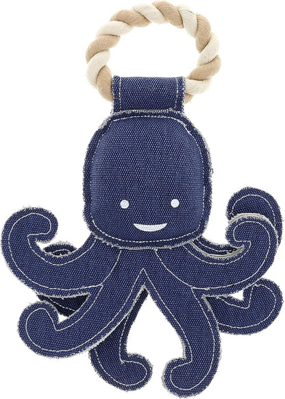 Pavilion Gift Company - Out of Reach - 11.5" Canvas Rope Dog Toy Chew Tug of War Octopus Aquatic Water Sea Ocean Best Friend Dog Doggy Puppy K9 Gift