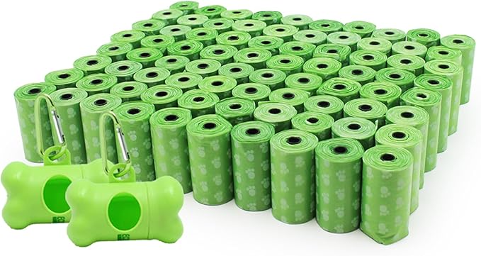 Wholesale Biodegradable Dog Poop Bags 4800-Count (240 Rolls) with 2 Dispensers : Environment Friendly w/ d2w for Fast Degradation, Dog Waste Bags, Lavender Scented, Pet Waste Poopbags