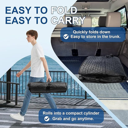 Dog Car Seat Cover – Waterproof Scratch Proof Pet Hammock with Heavy Duty Oxford Fabric Nonslip Backing Soft Padding Easy to Clean Universal Fit for Cars SUVs and Trucks Travel Protection