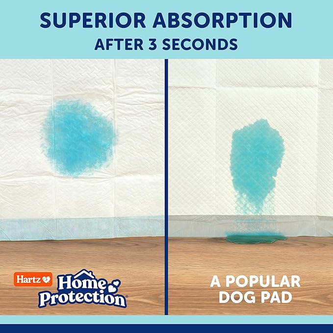 Hartz Home Protection Super Absorbent Odor Eliminating Mountain Fresh Scented No Leaks Dog Pads, XL 60 Count