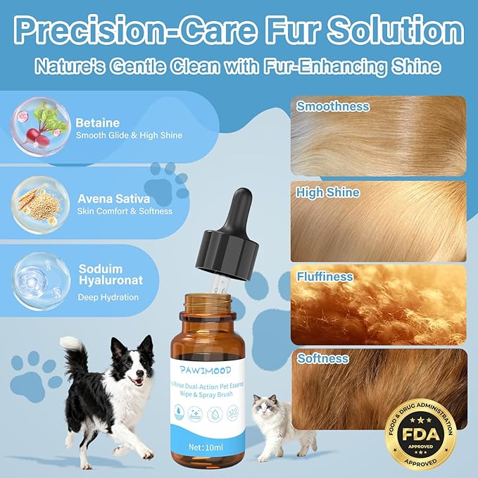 Pet Steam Brush for Dogs & Cats,5-in-1 Self-Cleaning Dog Steam Brush with 3 Swap-in Heads (Grooming, Dematting, Deshedding),Cat Spray Hair Removal Comb,Includes Pet Essence & Storage Bag