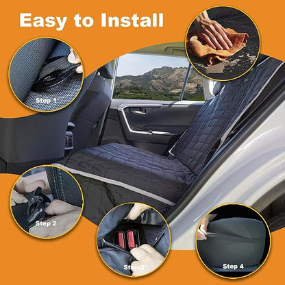 Reliadura Relidura Bench Seat Cover for SUV Waterproof Seat Covers for Dogs in Car Non-Slip Dog Car Seat Cover for Back Seat Heavy Duty Protector for Suvs Rear Seat Covers for SUVs