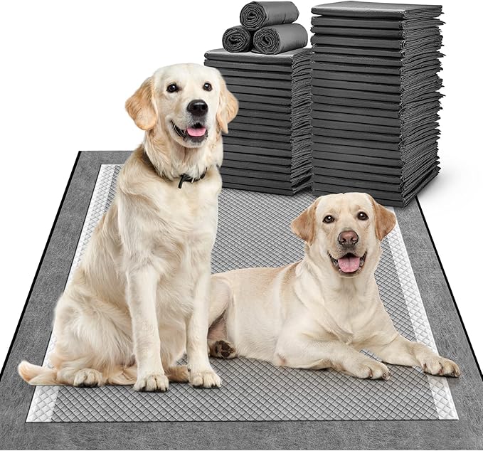 MIZOK Dog Pee Pads 30x36in Extra Large, Dog Pads Charcoal Odor Neutralizing, Pee Pads for Dogs Super Absorbent & Leak-Proof with Pheromone Attractant for Puppies, Disposable (35 Counts)