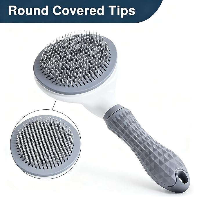Cat Brush for Shedding, Kitten Brushes for Indoor Cats, For Long or Short Haired Cats,Cat Hair Brush Grooming Deshedding Brush for Dog Kitten Removes Loose Fur and flea removal comb