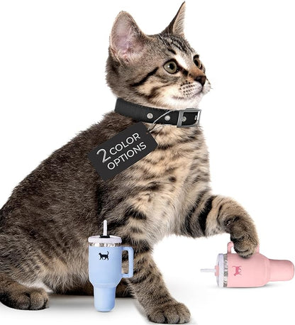 Kitty Cup Catnip Toy - Easter & Birthday Cat Gift Toy with Catnip & Crinkle, Funny Gift for Girl Indoor Kitten (Pink Peach Dust)