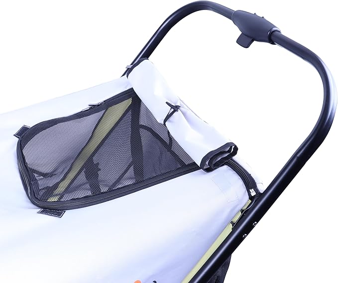 Dog Stroller for Medimu/Large Dogs - Easy Fold Dual Entry Pet Stroller with One-Foot Brake,Ideal up to 80 lbs.