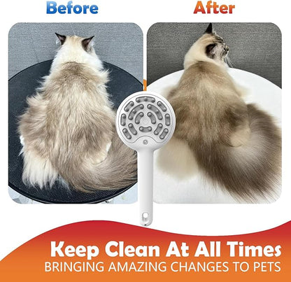 Cat Brushes for Indoor Cat, 6 in 1 Pet Steam Brush for Dog Cats Grooming Kit Supplies Hair Grooming for Long Short Hair Cats Dogs Massage & 2 Water Spray Modes Shedding Brush