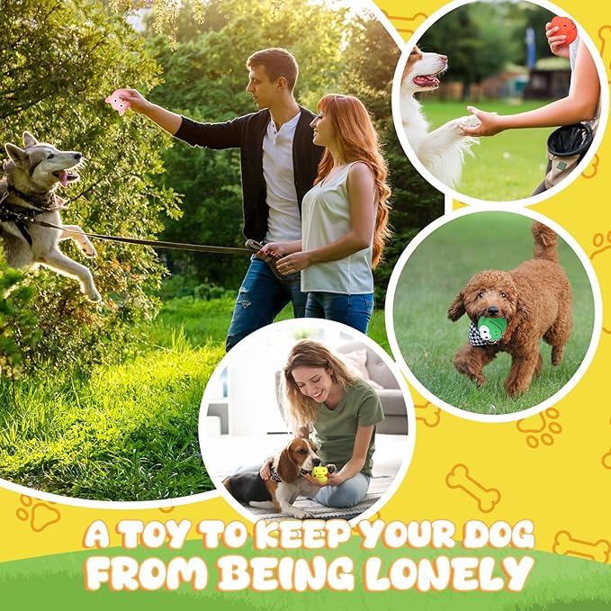 20 Pack Latex Dog Squeaky Toys Squeak Latex Puppy Toy Soft Rubber Funny Animal Sets Interactive Fetch Play Chew Molar Toys for Small Medium Dogs Pets