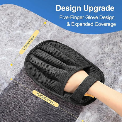 Pet Hair Removal Glove for Cats and Dogs,Premium Upgraded Reusable Electrostatic Pet Hair Gloves, Brush Pet Hair Remover Tool