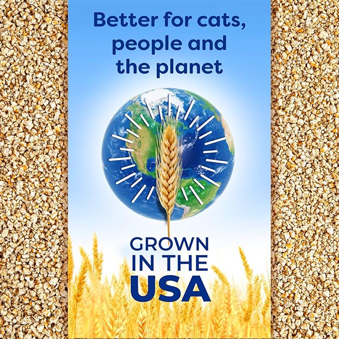 sWheat Scoop Natural Wheat Multi-Cat Litter, Superior Clumping with Odor Neutralizing Enzymes, 28 Pound Bag