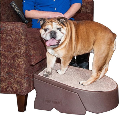 Pet Gear Stramp Stair and Ramp Combination for Dogs/Cats, Easy Step, Lightweight/Portable, Sturdy, Easy Assembly (No Tools Required), Espresso