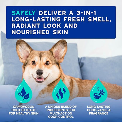 DOUXO® Skin & Coat SPA - Multi-Action Odor Control Spray for Dogs, 11.5 fl oz, Deodorizes, Neutralizes Unpleasant Odors, Leaves The Coat Fresh, Smelling Great, Skin-Friendly Ultra-Freshening Formula