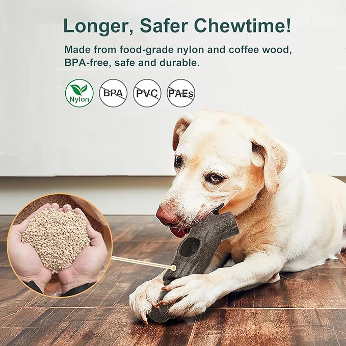 Bully Stick Holder for Large Dogs 55+ lbs – Heavy Duty Chew Toy & Anti-Choking Treat Holder, BPA-Free Adjustable Clamp for Aggressive Chewers, Dishwasher Safe, Promotes Dental Health