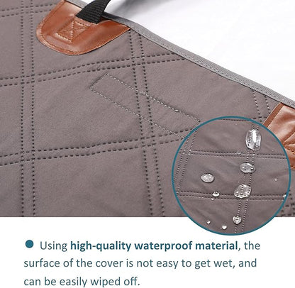Petsfit SUV Cargo Liner for Dogs, Water-Resistant Scratchproof Dog Cover for Car with Side Flap, Durable Washable Dog Trunk Cover for SUV Against Dirt and Pet Hair, Large Size Universal Fit, Gray