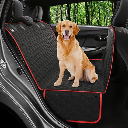 Petloox XL Dog Car Seat Cover for Back Seat, Waterproof Hammock for Car, SUV & Truck, Non-Slip Backseat Cover for Dogs, Heavy-Duty Dog Hammock Style Seat Protector Pets, Easy to Install & Clean