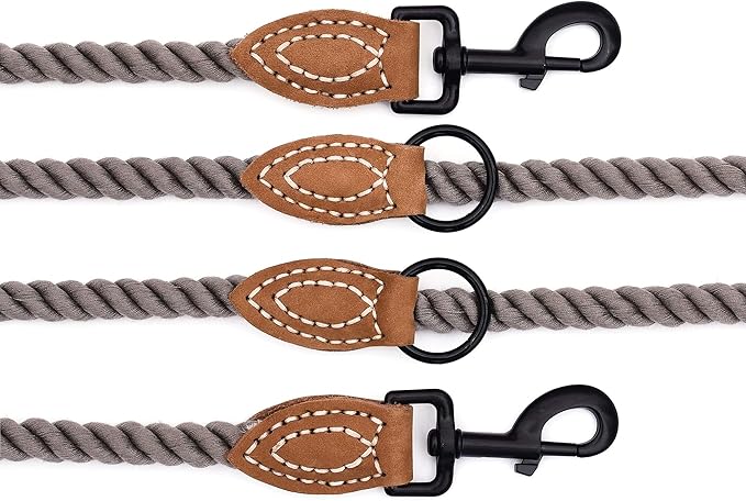 Mile High Life Dual Dog Leash - Double, 360 Swivel, Hands Free, Leather Tailored Connection for Two Dogs (Camel, 8FT)