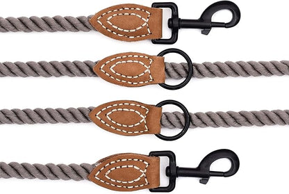 Mile High Life Dual Dog Leash - Double, 360 Swivel, Hands Free, Leather Tailored Connection for Two Dogs (Camel, 8FT)