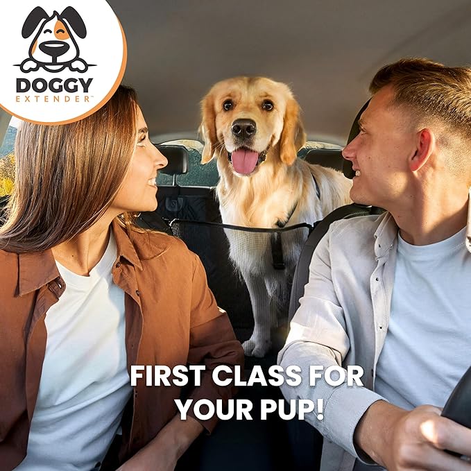 Premium Truck Dog Seat Cover, Extra Strength Honeycomb Hard Bottom Holds 400lbs, Dog Back Seat Extender, Waterproof, Anti-Scratch, Safer, Back Seat Pet Cover for Dogs Upgraded 2025 Materials!