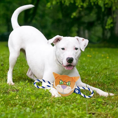 Pets First NCAA Kentucky Wildcats Nylon Mascot Dog Toy with Tough Dog Ropes & Inner Squeaker in Bright Team Colors