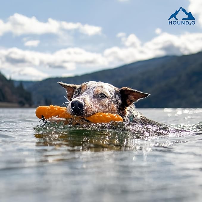 Dog Toys | Rope Bumper Floating Toy for Dogs | Orange Outdoor Toy - Easy to Clean and Made from Non Toxic Materials