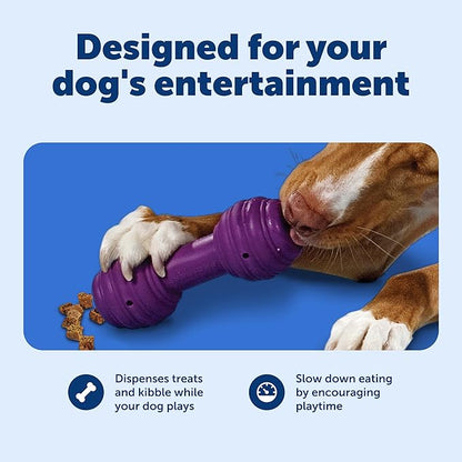 PetSafe Busy Buddy Chuckle - Treat Dispensing Toy for Interactive Play - Chuckle Sound Toy - Dog Enrichment Chew Toy - Durable Rubber Construction - Dishwasher Safe