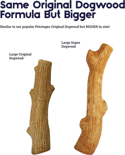 Outward Hound by Petstages Super Dogwood Durable Dog Chew Toy, Medium - Long Lasting Chew Stick Made with Real Wood - USA Made, M